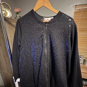 Quacker Factory Classic Black Top 2X